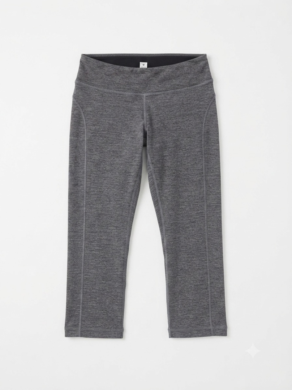 New Balance NB Dry Heather Gray Crop Leggings Workout Activewear Size S